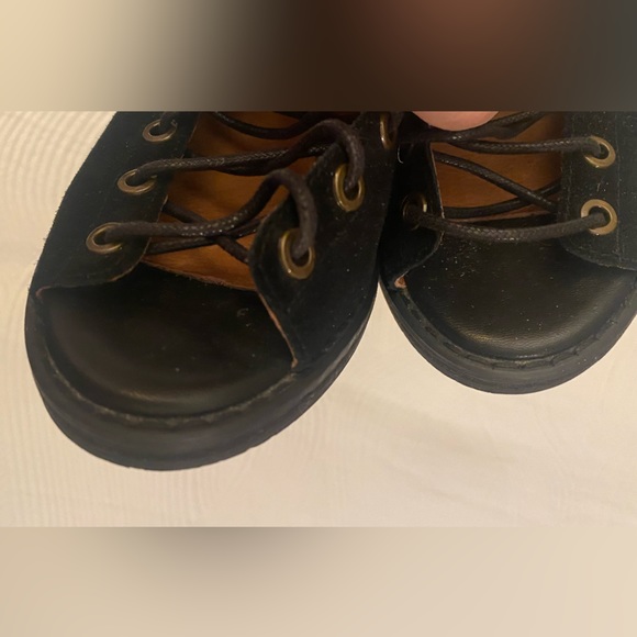 Jeffery Campbell Black Lace up Open Toe Booties - Picture 3 of 7